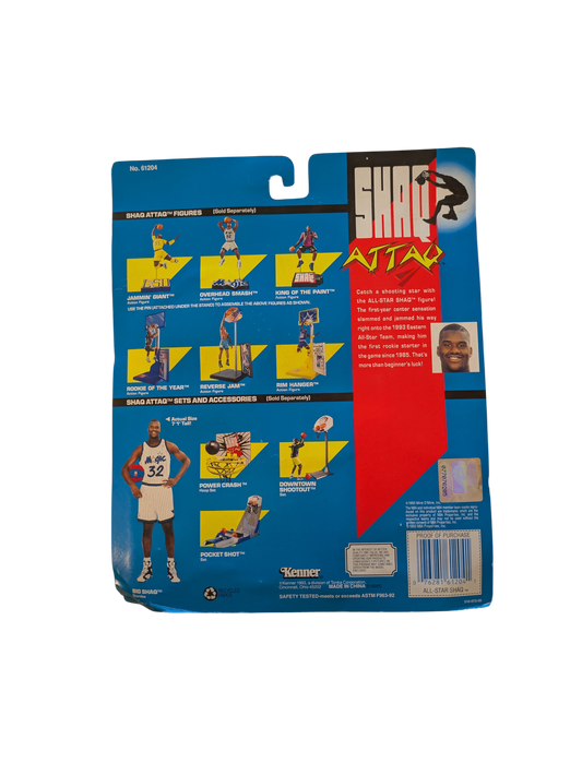 1993 Kenner Shaq Attaq Shaquille O'Neal All Star Shaq Action Figure