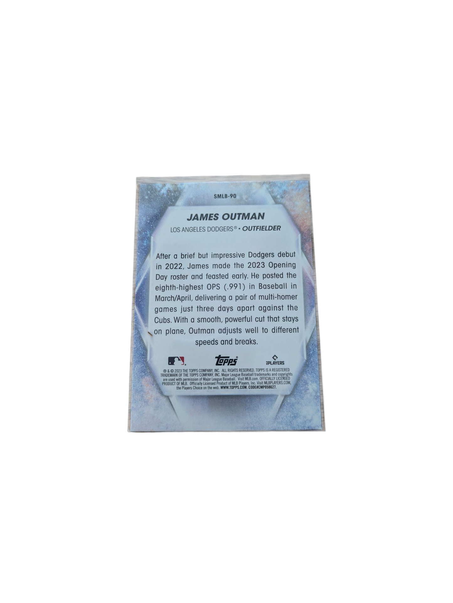 2023 Los Angeles Dodgers Stars of MLB James Outman Rookie Card