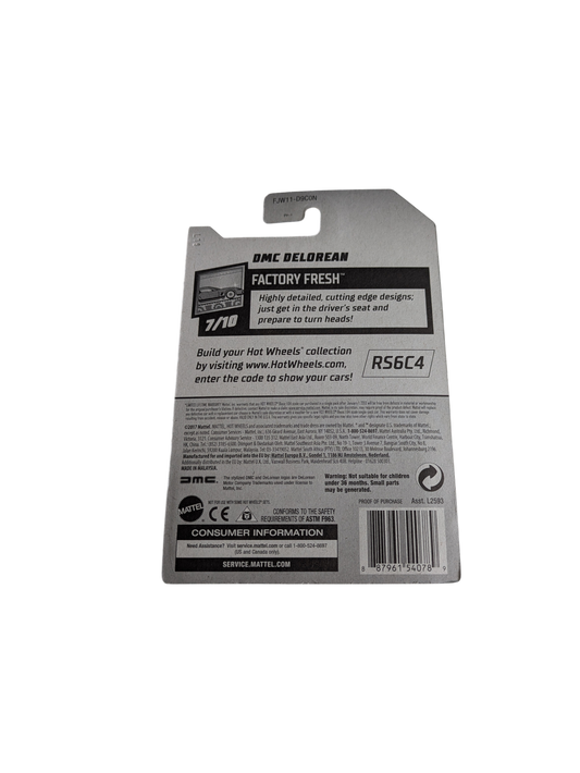 2017 Mattel Hot Wheels DMC Delorean Factory Fresh 7/10 Car Model