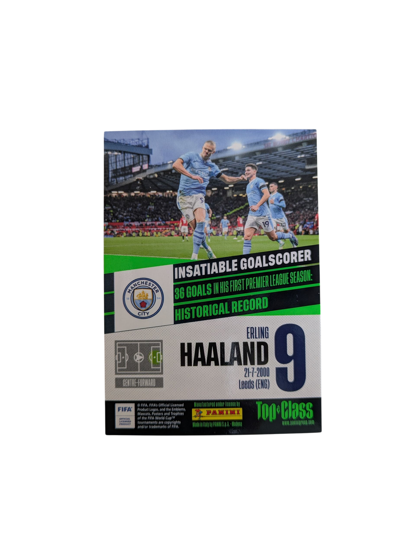 Panini Top Class Manchester City Haaland Unbeatable #262 Card