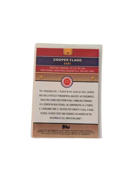 2024 Topps Chrome McDonald's All American Games Cooper Flagg #28 Card