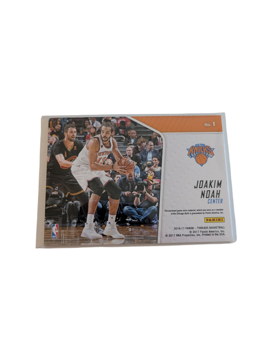 2016 Panini Threads New York Knicks Joakim Noah Patch Card