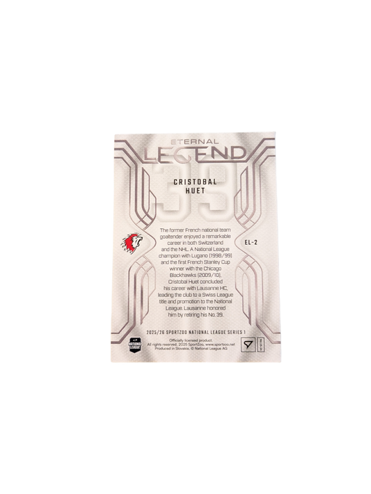2026 SportZoo National League Eternal Legend Lausanne Cristobal Huet card