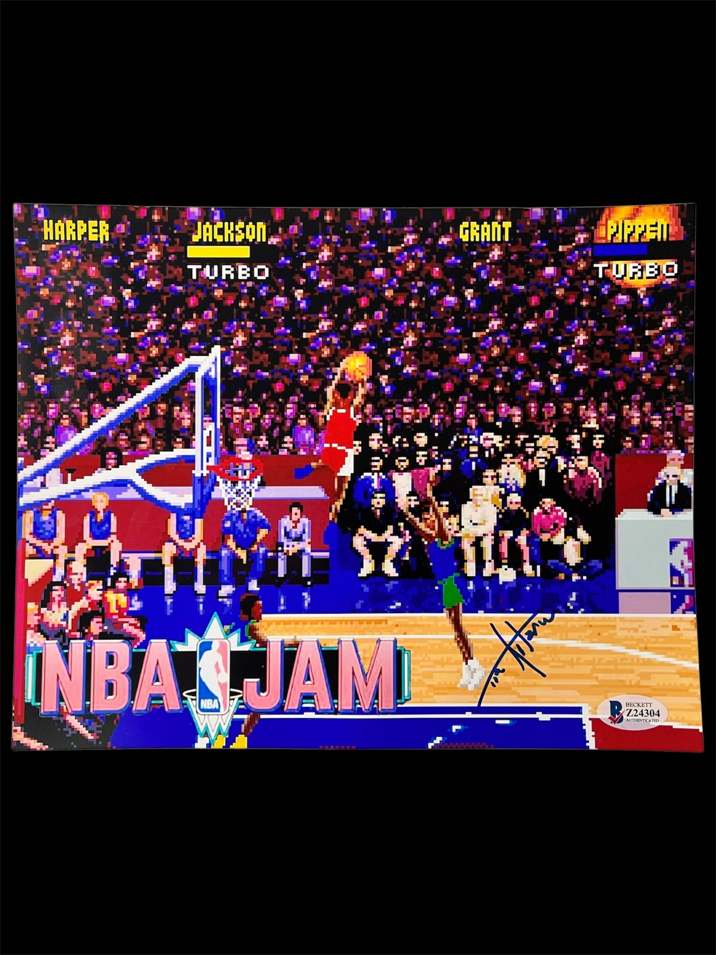 NBA Jam Posters signed by Tim Kitzrow (A4)