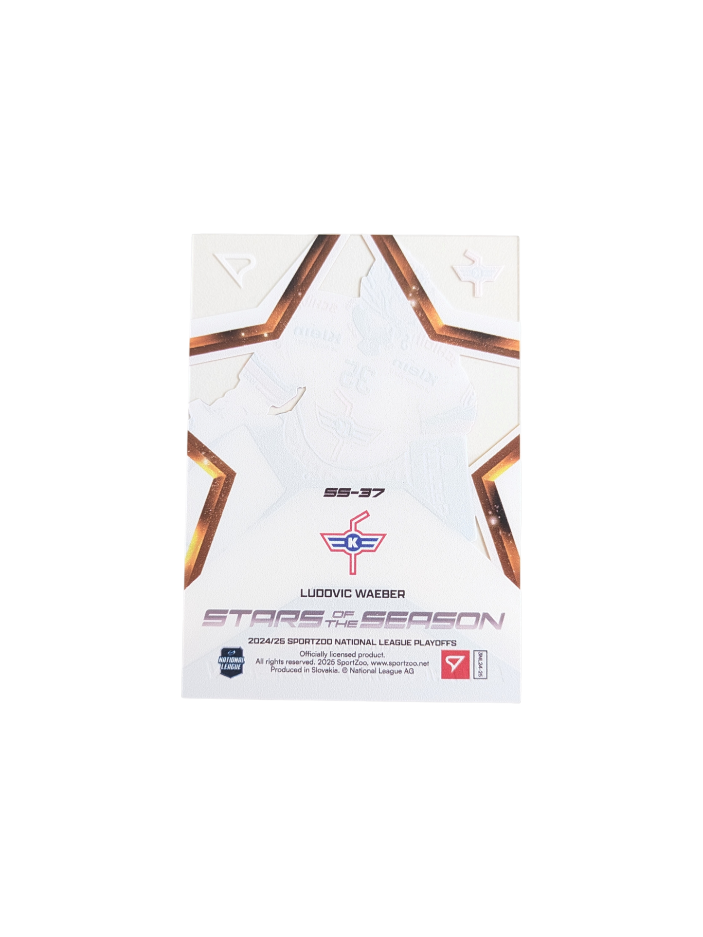 2025 SportZoo National League Kloten Ludovic Waeber Auto 06/25 card