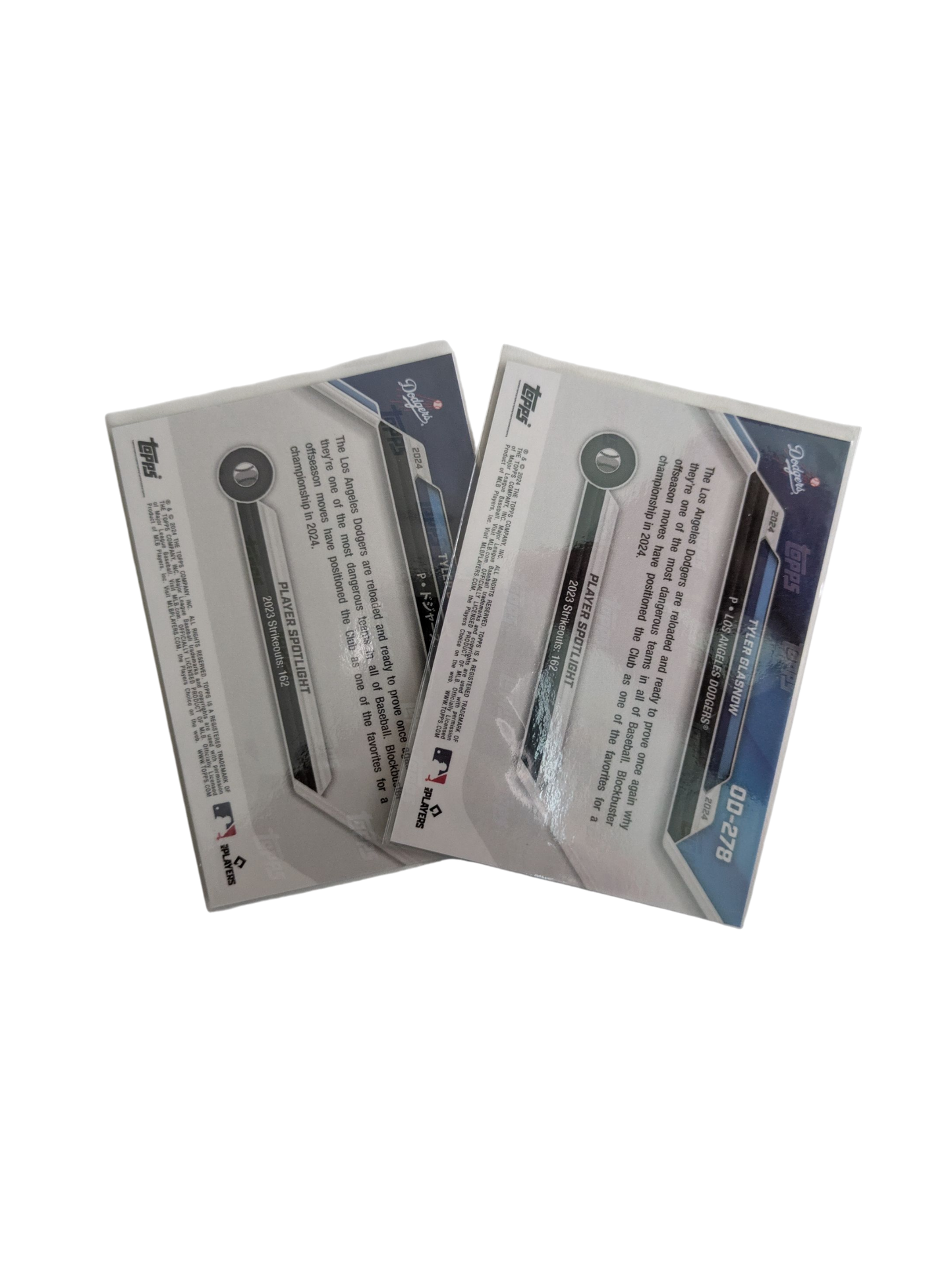 2024 Topps Now Los Angeles Dodgers Tyler Glasnow EN/JP Card