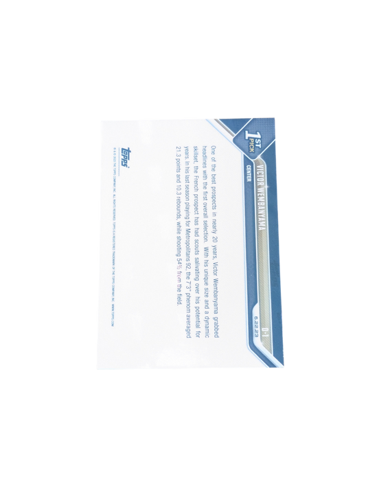 2024 Topps Now San Antonio Spurs Draft Pick 1 Victor Wembanyama Rookie card