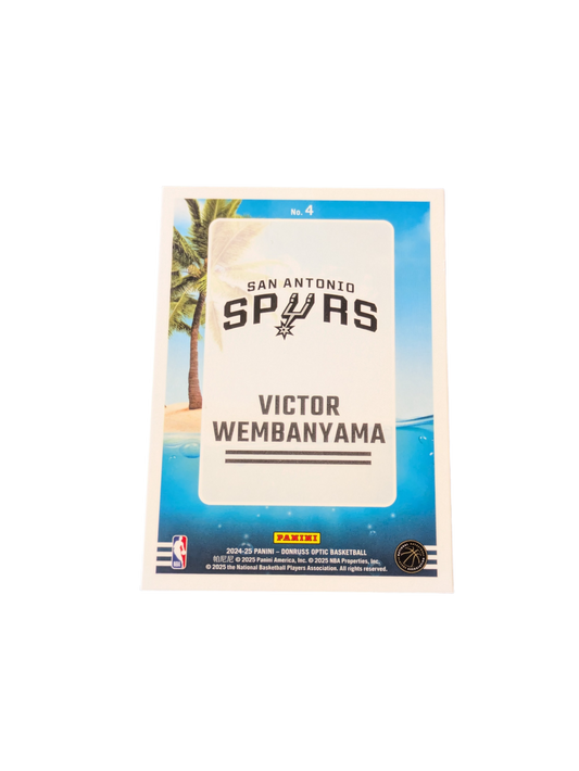 2024 Panini Donruns Optic 0 San Antonio Spurs Victor Wembanyama Splash card