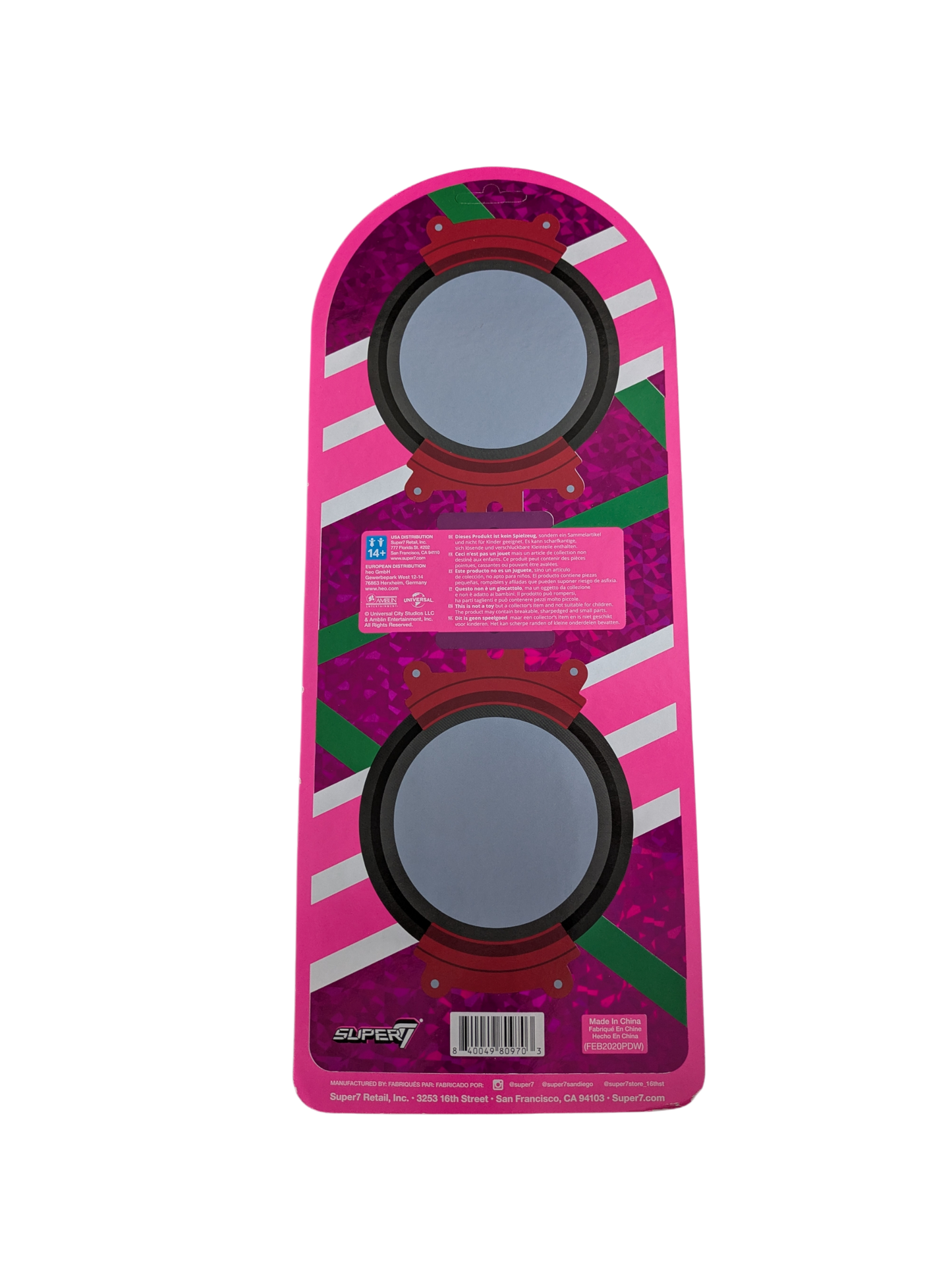 Super 7 Back to the Future 2 Marty McFly Hover Board Action Figure