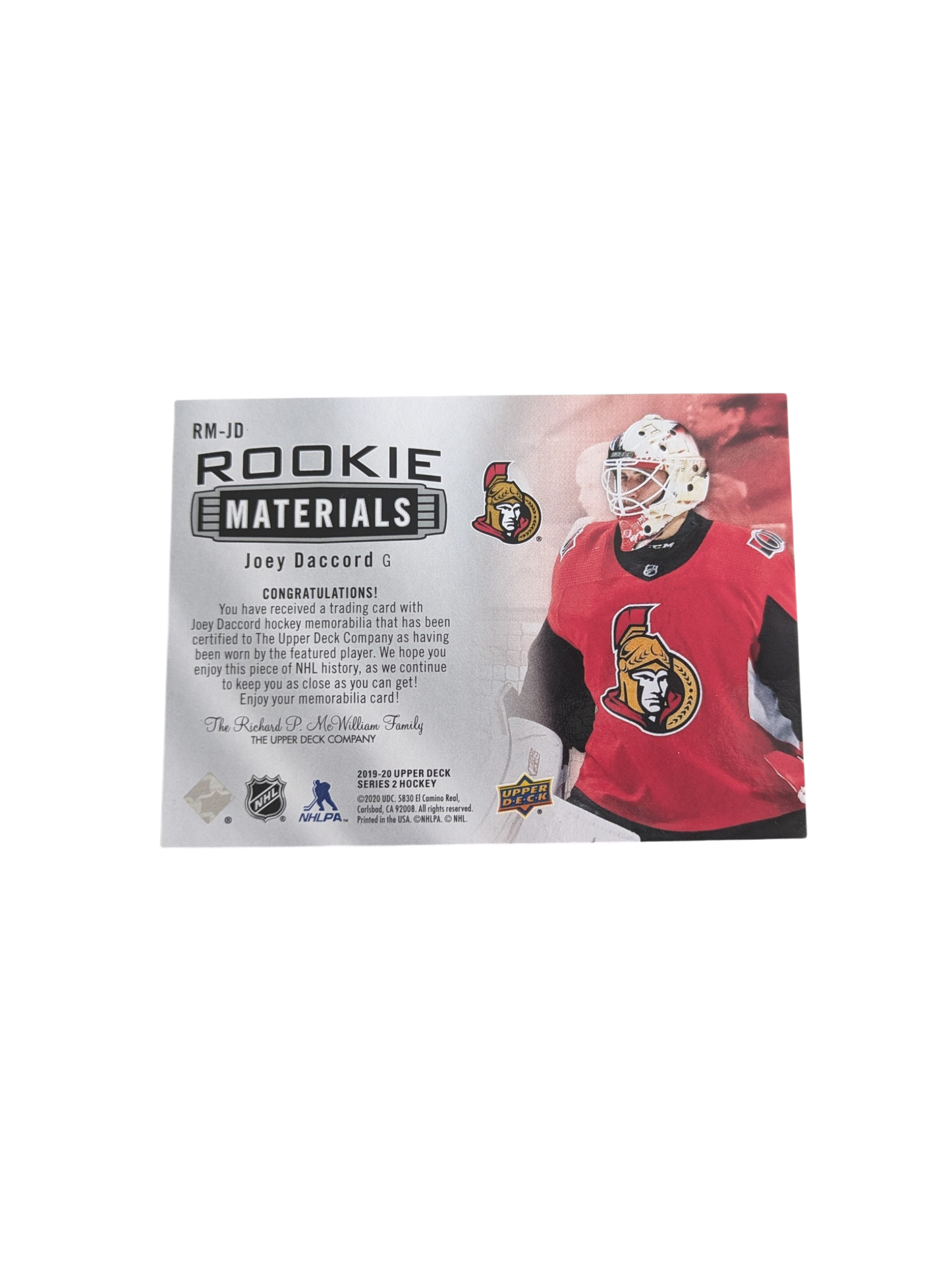 2015 Upper Deck AHL Hockey Hamilton Bulldogs Sven Andrighetto Auto Card