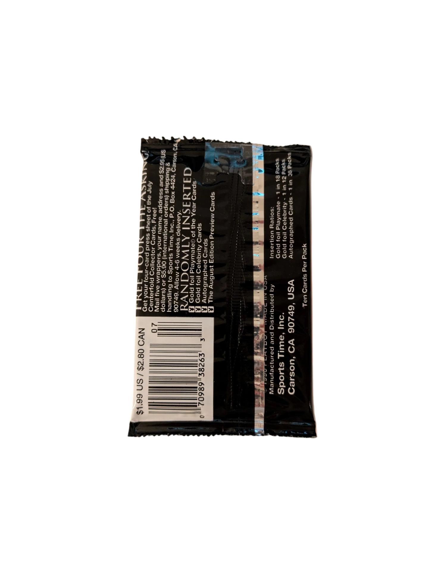 1996 Playboy Centerfold Collector Cards Pack - July Edition