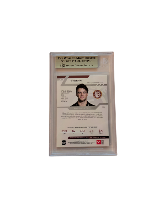 2025 SportZoo National League Tim Berni #164 Beckett card