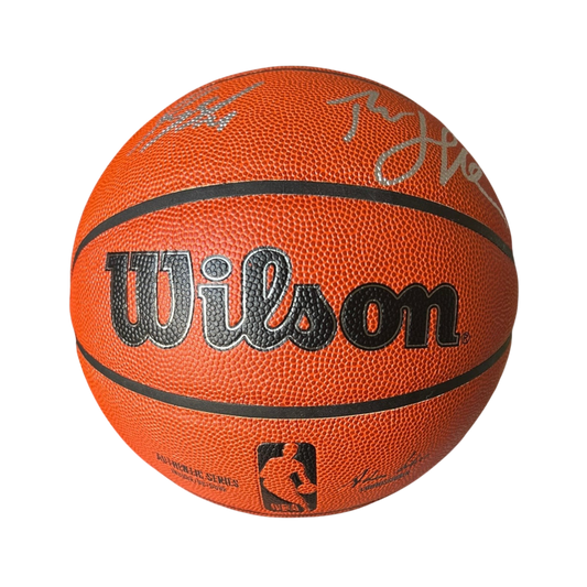Dual Autograph Kyshawn George Thabo Sefolosha NBA Wilson signed Basketball