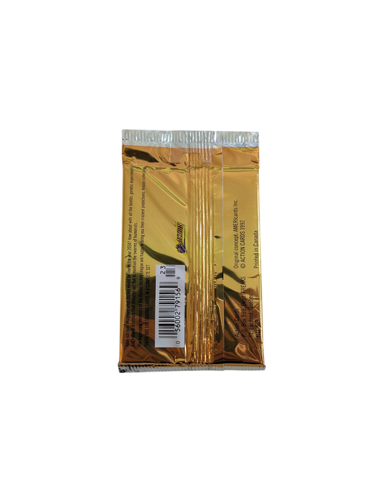 1992 Panini Action NHL Hockey Freaks Crazy Hockey Man Cover Pack