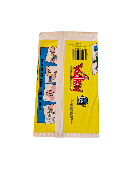 1984 Topps World Events Voltron Defender of the Universe Tattoos