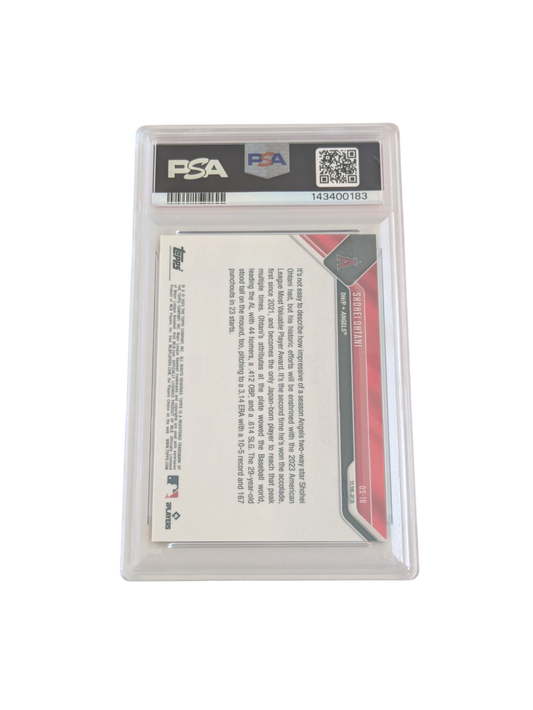 2023 Topps Now Shohei Ohtani MVP PSA Card