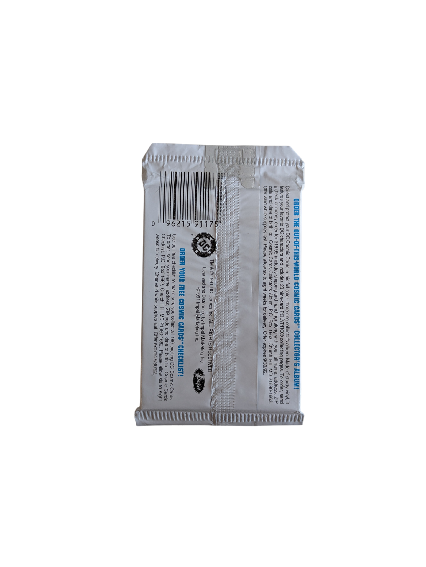 1991 Impel DC Comics Cosmic Cards Superman Cover Pack