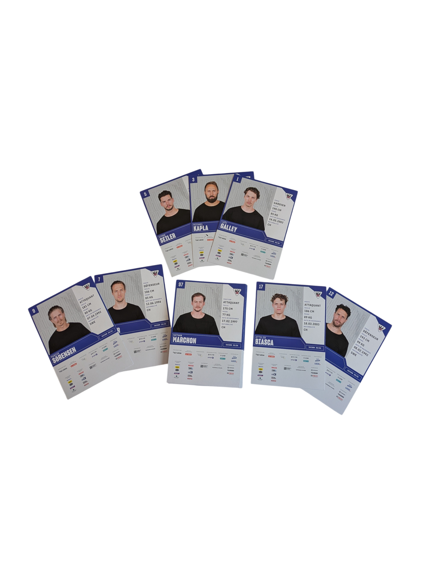 2025-26 NL Auto Cards signed by HC Fribourg-Gottéron Players (25)