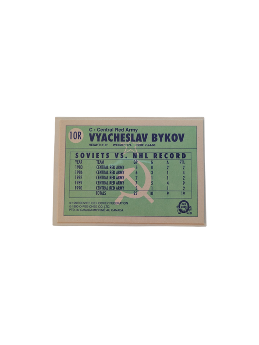 1990 O-Pee-Chee Soviet Central Red Army Vyacheslav Bykov card