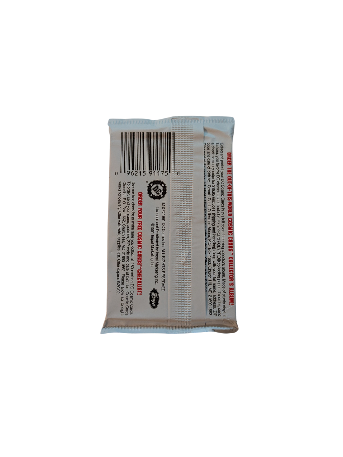 1991 Impel DC Comics Cosmic Cards Wonder Woman Cover Pack