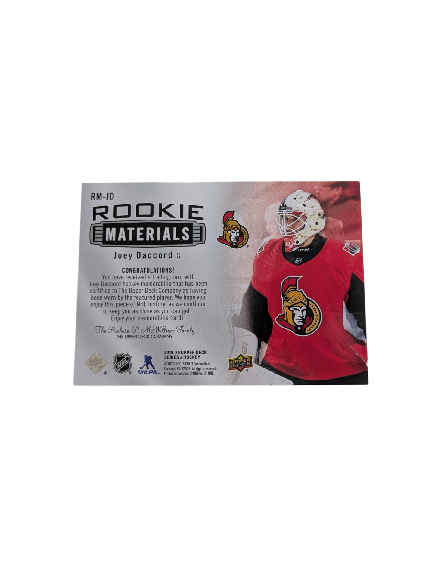 2015 Upper Deck AHL Hockey Hamilton Bulldogs Sven Andrighetto Auto Card