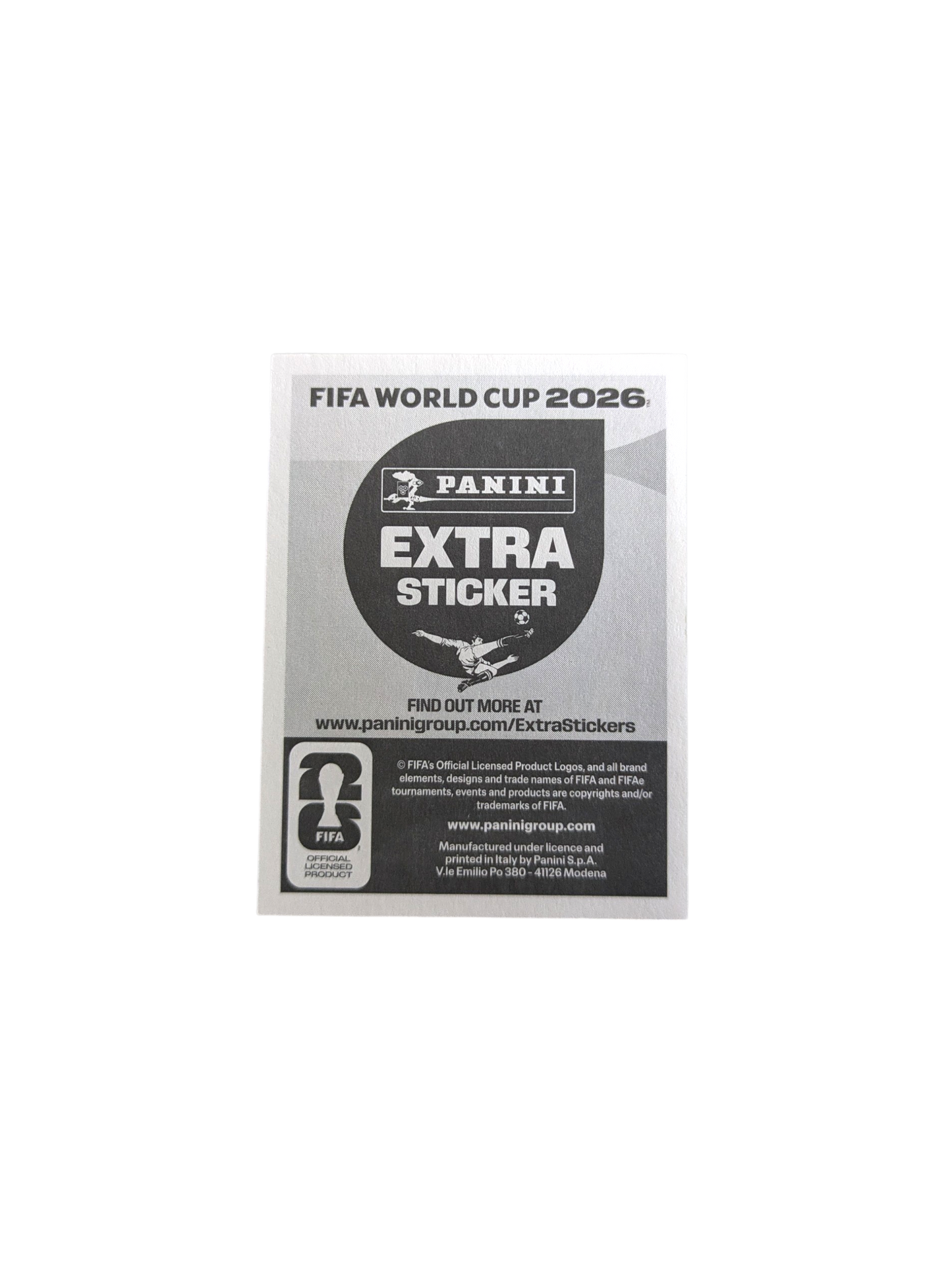 Panini FIFA World Cup 2026 Cristiano Ronaldo Silver - Extra Sticker
