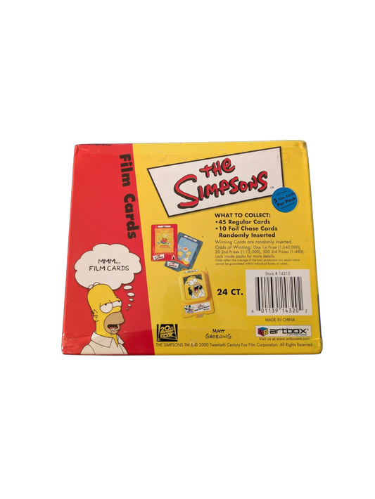 2000 Artbox The Simpsons Film Cards Box