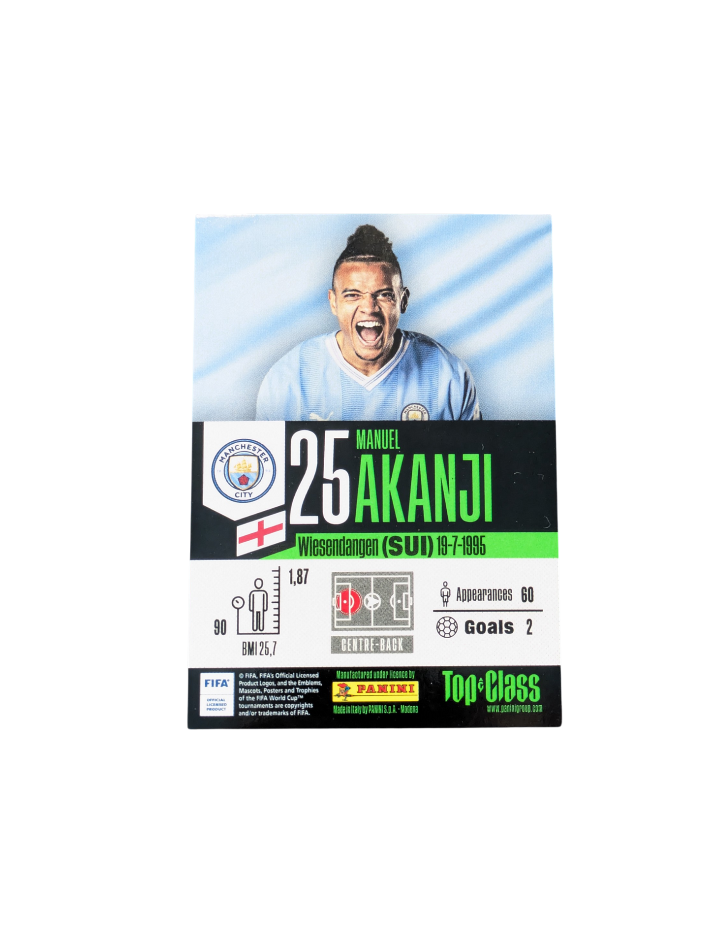 Panini Top Class Manchester City Manuel Akanji #164 card