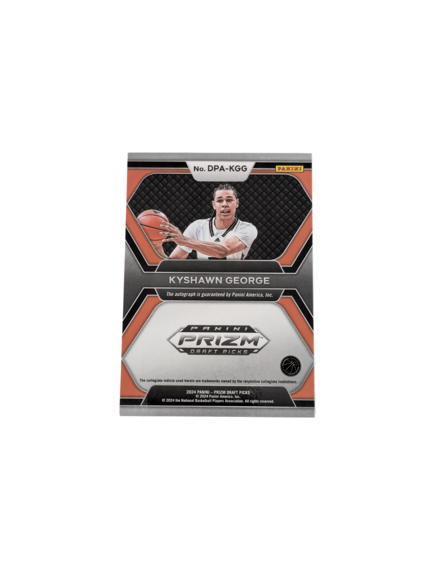 2024 Panini Prizm Draft Picks Autographs Miami Hurricanes Kyshawn George Rookie Auto Card