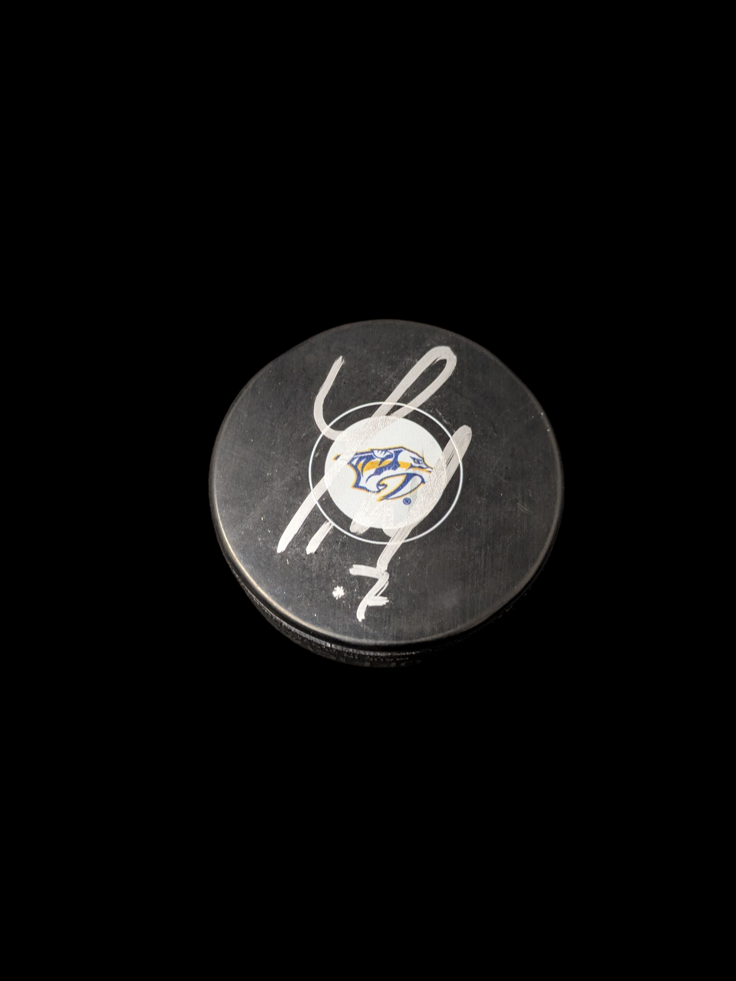 Nashville Predators Yannick Weber signed NHL Puck