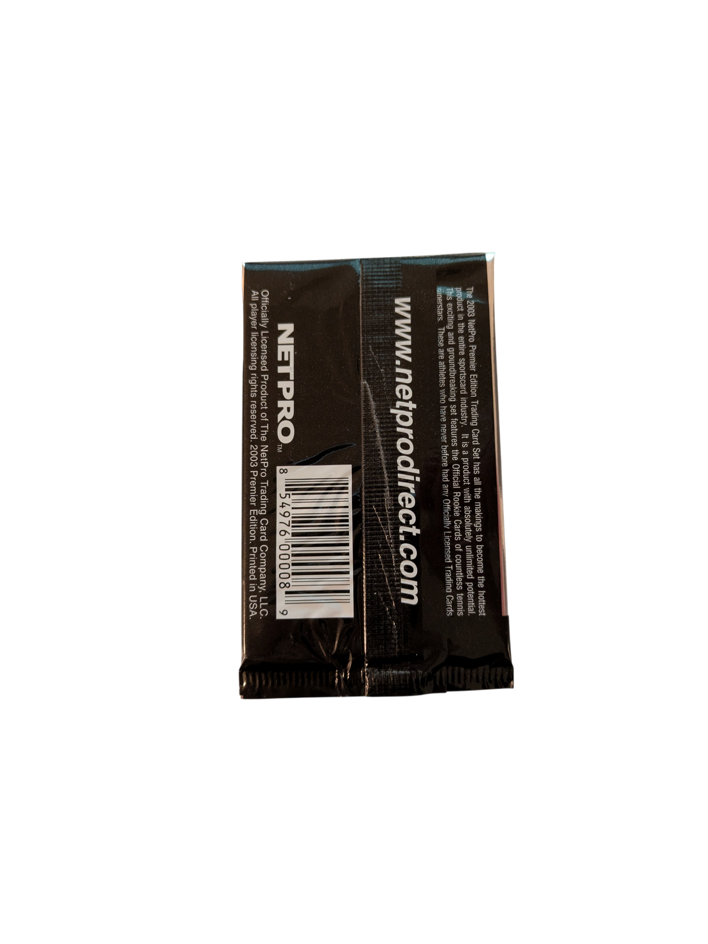 2003 NetPro Premier Edition Tennis Rodick Cover Trading Card Pack