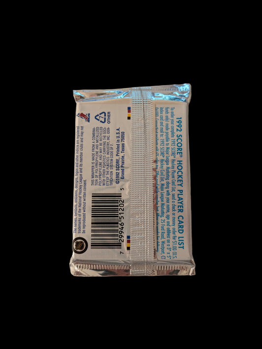 1992 Score NHL US Edition Hockey Cards Pack