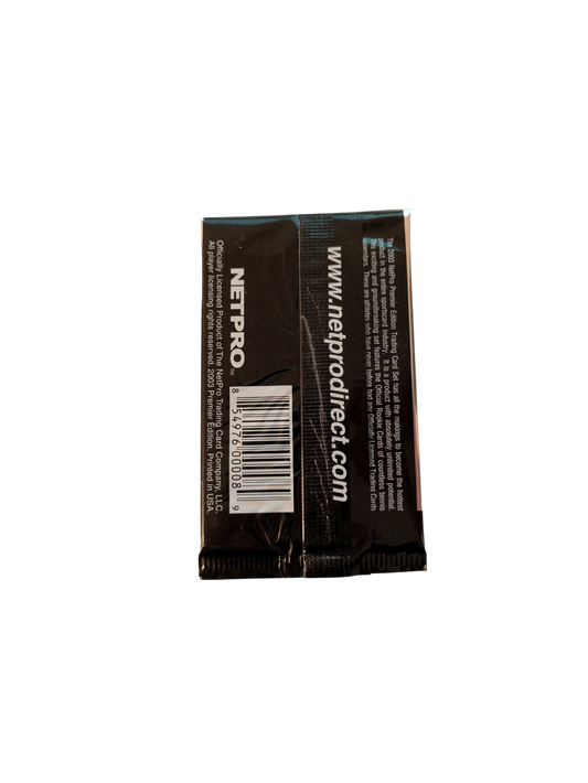 2003 NetPro Premier Edition Tennis Kournikova Cover Trading Card Pack