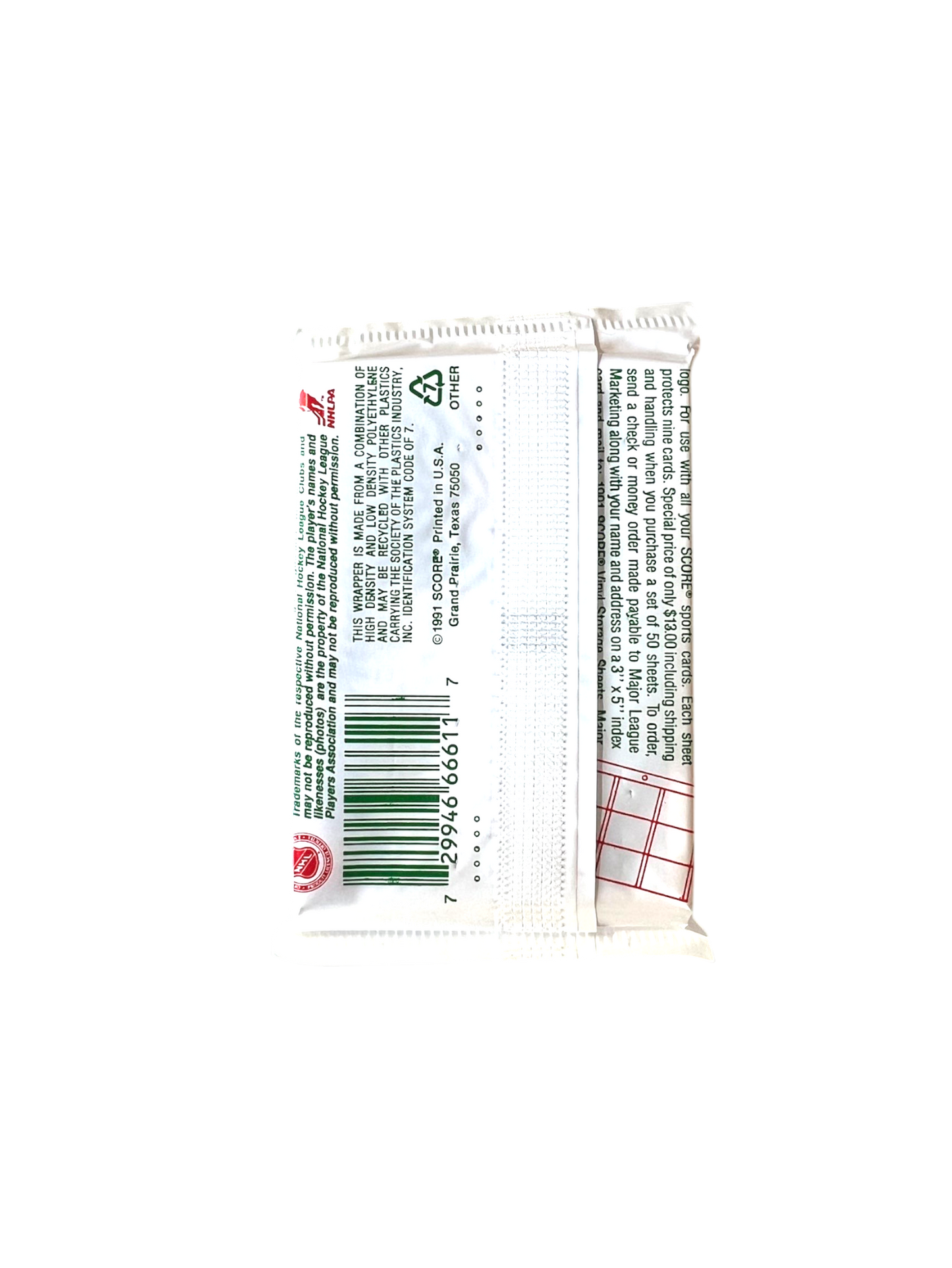 1991 Score NHL Hockey Series 2 Card Pack