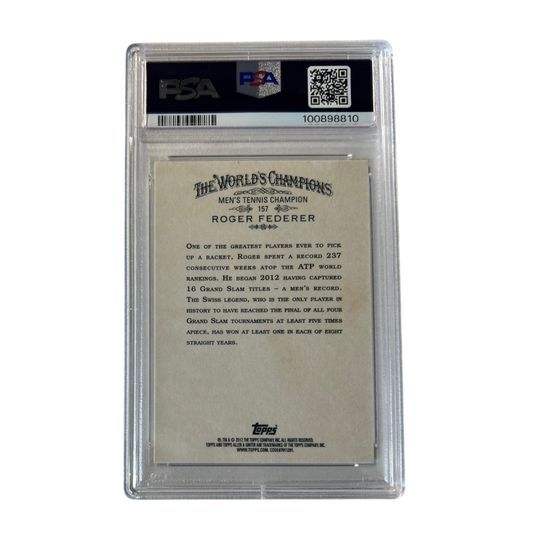 2012 Topps A&G Roger Federer Autograph Tennis PSA Card