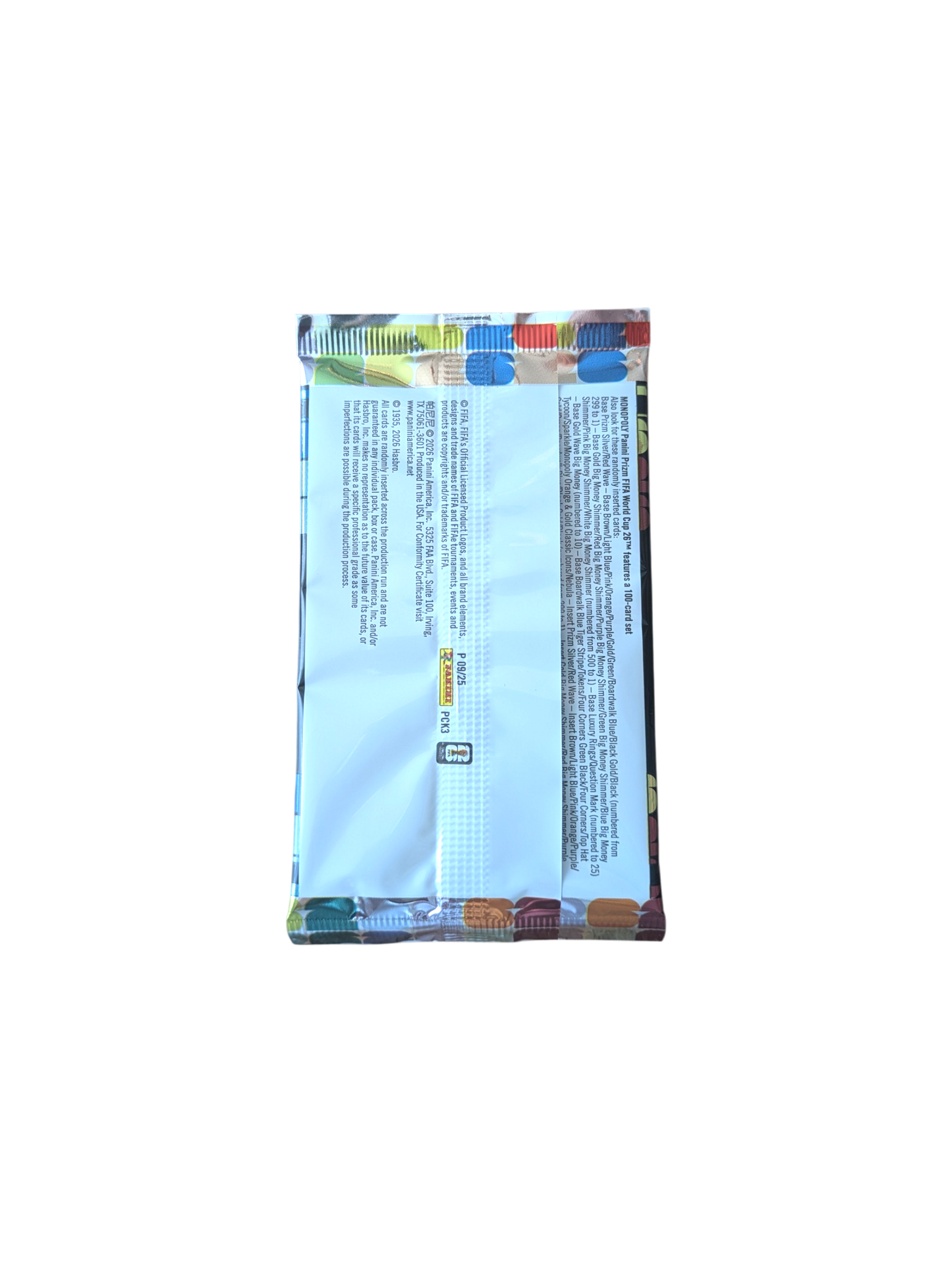 2026 Monopoly Panini Prizm FIFA World Cup Booster Pack