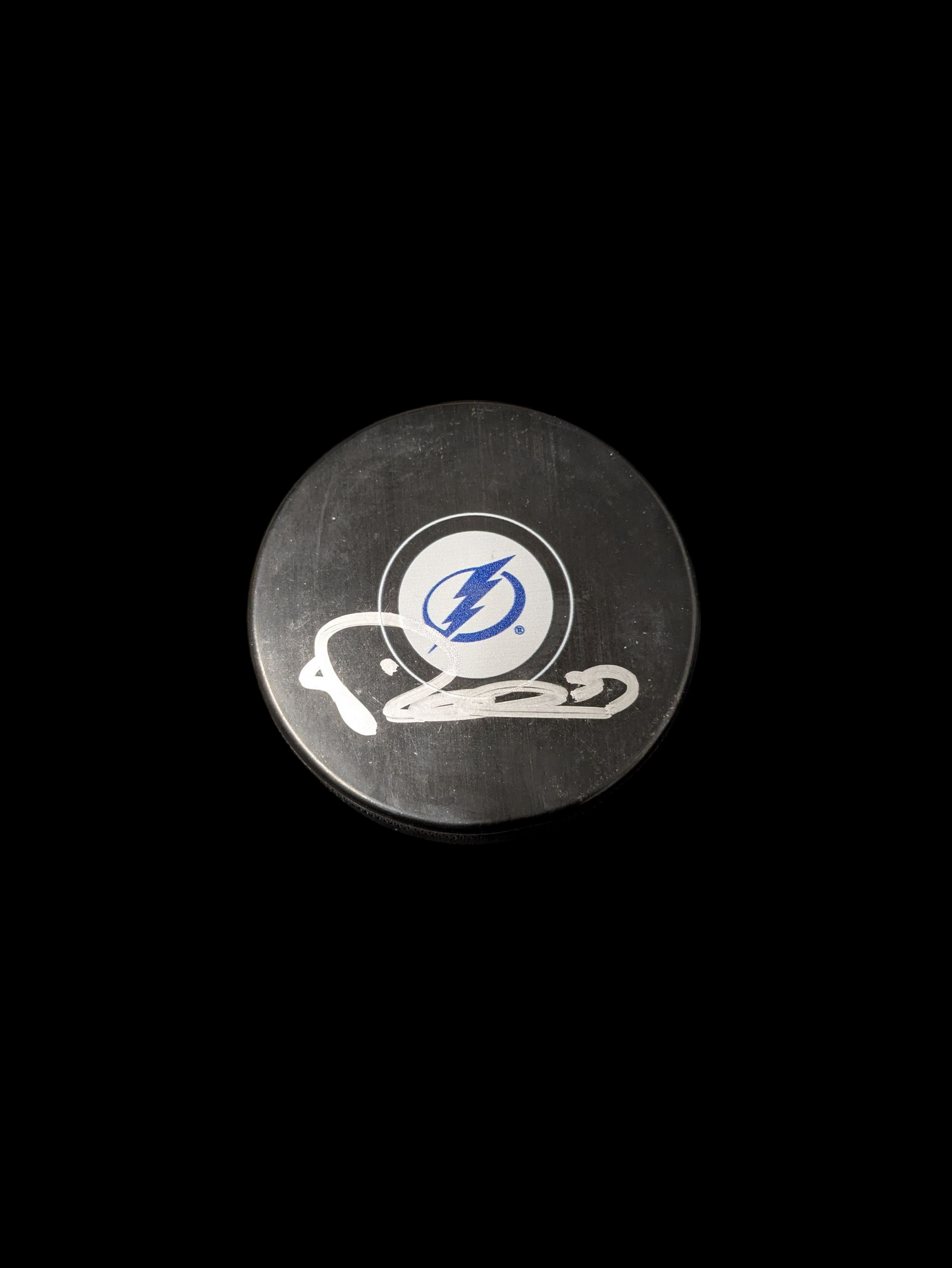 Triple Gold Club Tampa Bay Lightning Valtteri Filppula signed NHL Puck