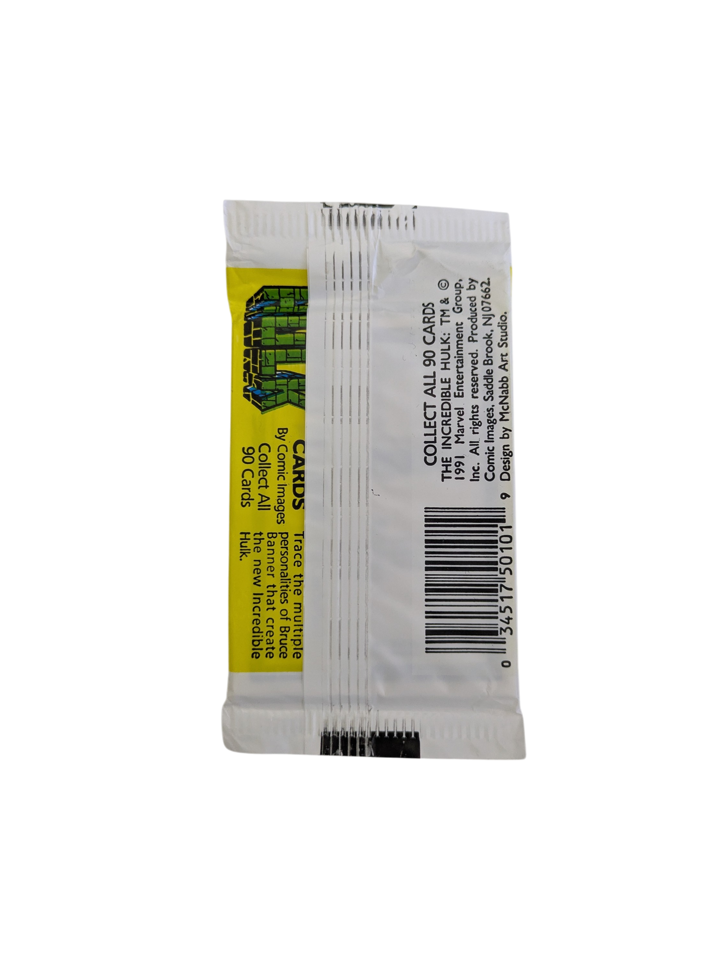 1991 Marvel Entertainment The Incredible Hulk Card Pack