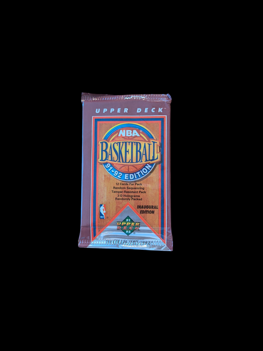 1992 Upper Deck Basketball Inauguration Edition Hobby 2 x Pack Bundle