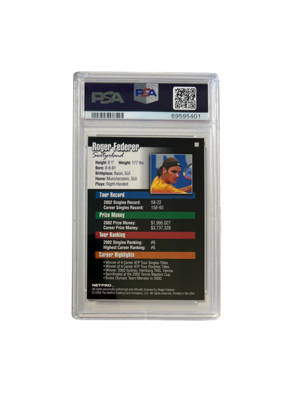 2003 NetPro Elite Roger Federer PSA Card