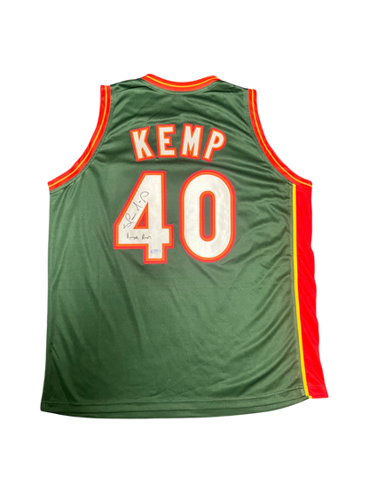 Seattle Super Sonics Shawn Kemp Auto "Rain/Reign Man" signed Custom Jersey