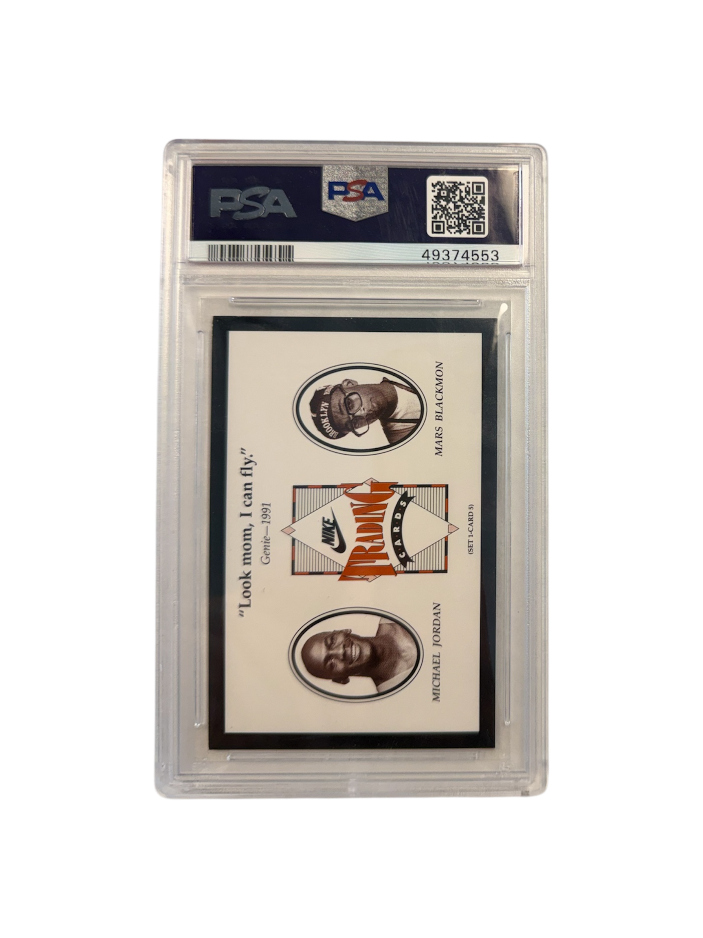 1991 NIKE Spike Lee & Michael Jordan Genie PSA Card