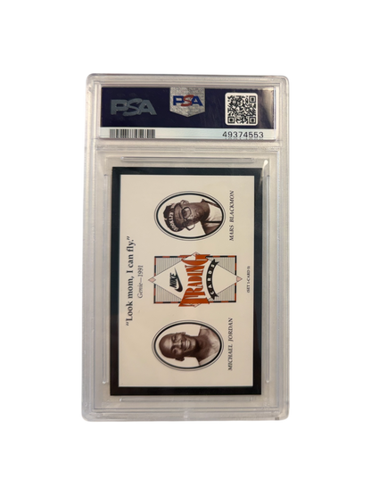 1991 NIKE Spike Lee & Michael Jordan Genie PSA Card