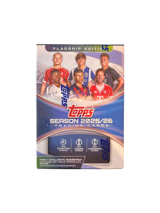 2025-26 Topps UEFA Club Competitions Flagship Football Soccer Blaster Box