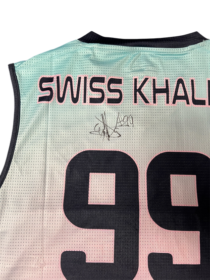 Fribourg 3x3 Basketball Signed caricature jersey by Natan Jurkovitz