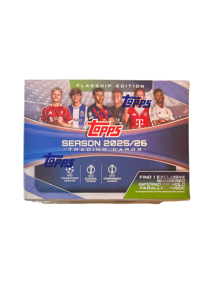 2025-26 Topps UEFA Club Competitions Flagship Football Soccer Blaster Box