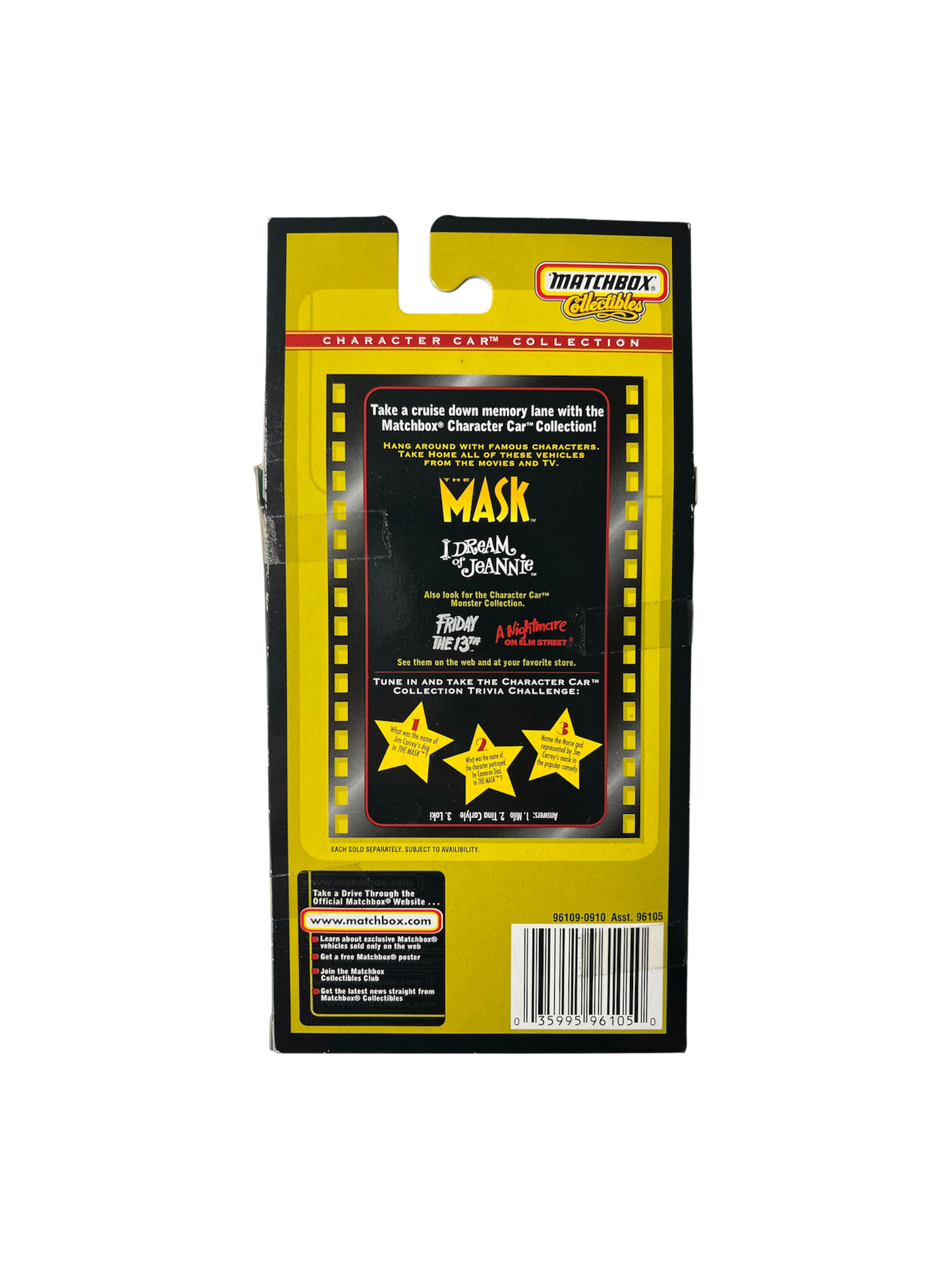 1999 original Matchbox Collectibles THE MASK Car Model
