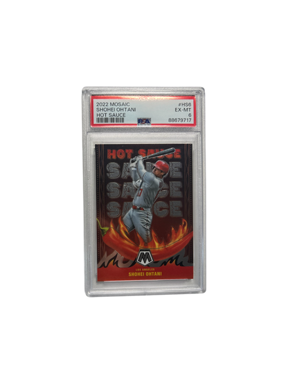 2022 Panini Mosaic Shohei Ohtani Hot Sauce PSA Card