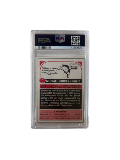 1994 SCD Sports Card Hand-cut Michael Jordan PSA Card
