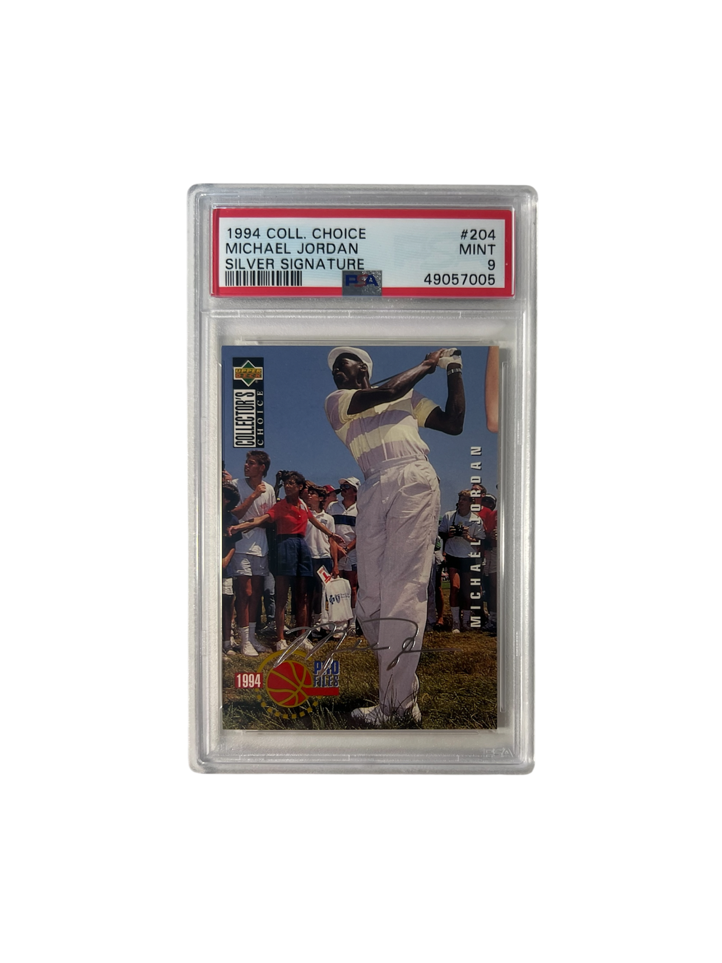 1994 Upper Deck Collector's Choice Michael Jordan SILVER SIGNATURE PSA Card